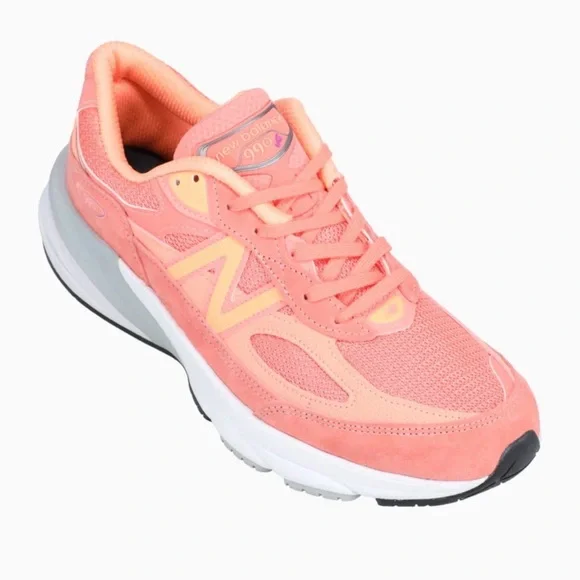 New Balance 990v6 sneakers, Men’s 11.5 Sunrise Rose Suede MADE in USA - Picture 2 of 9